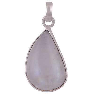 Gorgeous Plain Blue Fire Rainbow Moonstone Fancy Shape 925 Sterling Solid Silver Pendants - R101149-777