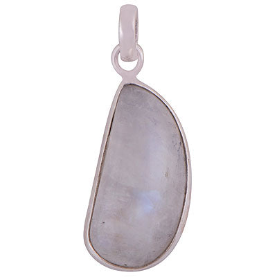 Gorgeous Plain Blue Fire Rainbow Moonstone Fancy Shape 925 Sterling Solid Silver Pendants - R101149-779