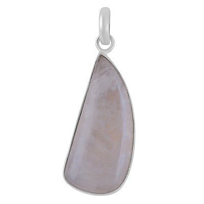 Gorgeous Plain Rainbow Moonstone Fancy Shape 925 Sterling Solid Silver Pendants - R101149-838
