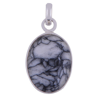 Pinolith 925 Sterling Silver Pendant - R101190-26
