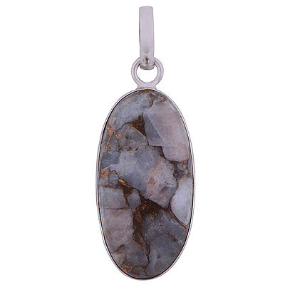 Copper Calcite 925 Sterling Silver Pendant - R101202-61