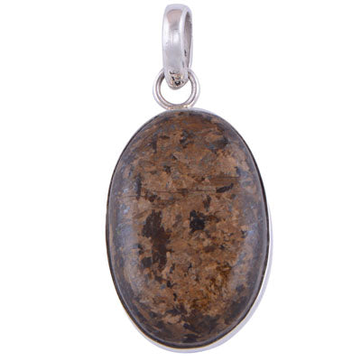 Bronzite 925 Sterling Silver Pendant - R101216-20