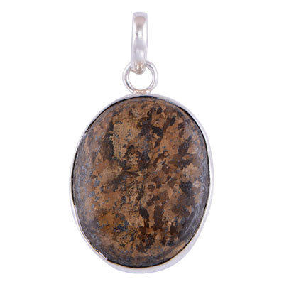 Bronzite 925 Sterling Silver Pendant - R101217-106