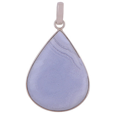 Blue Lace Agate 925 Sterling Silver Pendant - R101283-42
