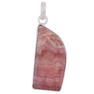 Stunning Plain Rhodochrosite Fancy Shape 925 Sterling Solid Silver Pendant - R101284-101