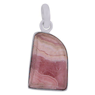 Stunning Plain Rhodochrosite Fancy Shape 925 Sterling Solid Silver Pendant - R101284-104