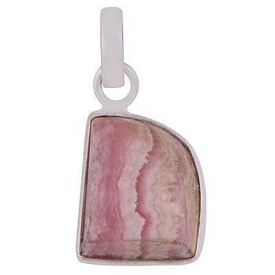 Alluring Gemstone Rhodochrosite Fancy Shape 925 Sterling Solid Silver Pendant - R101284-73