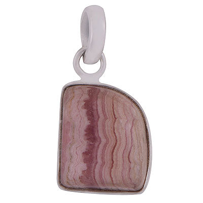 Alluring Gemstone Rhodochrosite Fancy Shape 925 Sterling Solid Silver Pendant - R101284-74