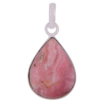 Stunning Plain Rhodochrosite Pear Shape 925 Sterling Solid Silver Pendant - R101284-88