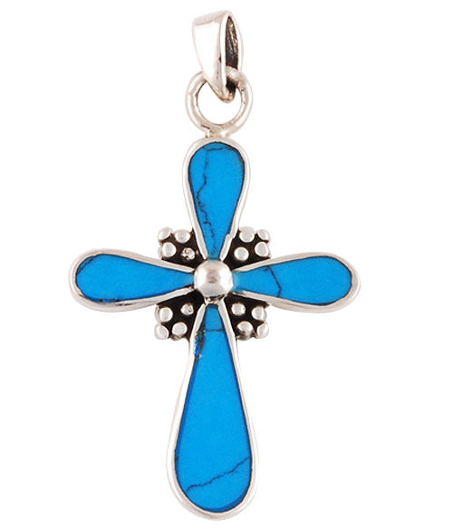 Turquoise 925 Sterling Silver Pendant - R101302-1