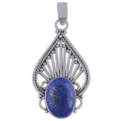Lapis 925 Sterling Silver Pendant - R101318-21