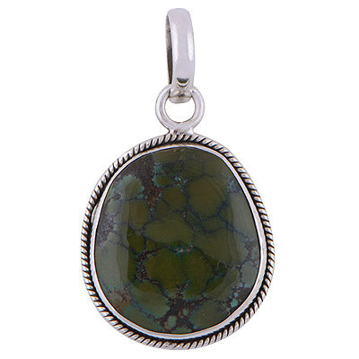 Turquoise 925 Sterling Silver Pendant - R101335-44