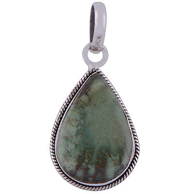Turquoise 925 Sterling Silver Pendant - R101335-46