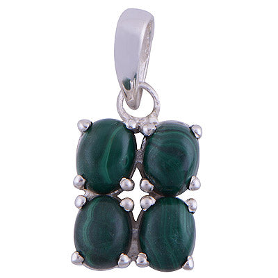 Malachite 925 Sterling Silver Pendant - R101552-26