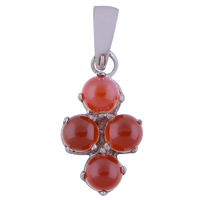 Carnelian 925 Sterling Silver Pendant - R101553-19