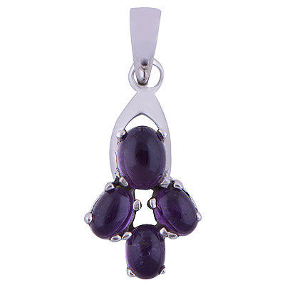 Amethyst 925 Sterling Silver Pendant - R101554-1