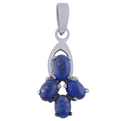 Lapis 925 Sterling Silver Pendant - R101554-14