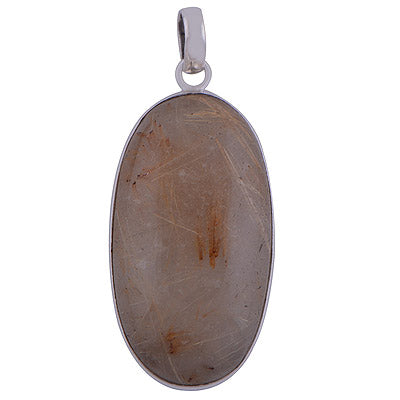 Golden Rutile 925 Sterling Silver Pendant - R101572-103