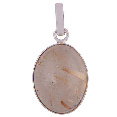 Golden Rutile 925 Sterling Silver Pendant - R101572-120