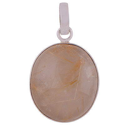 Golden Rutile 925 Sterling Silver Pendant - R101572-121