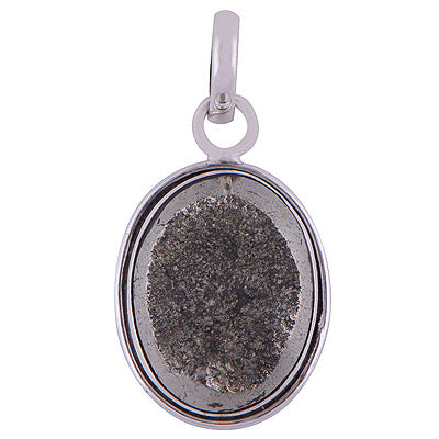 Druzy Pyrite Marcasite 925 Sterling Silver Pendant - R101573-1
