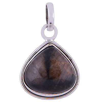 Chiastolite 925 Sterling Silver Pendant - R101573-47