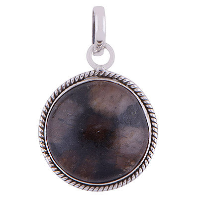 Chiastolite 925 Sterling Silver Pendant - R101574-42