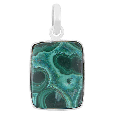 Beautiful Gemstone Azurite Rectangle Shape 925 Sterling Solid Silver Pendant - R101599-103