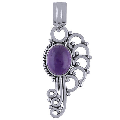 Amethyst 925 Sterling Silver Pendant - R101603-1