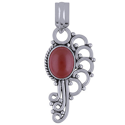 Carnelian 925 Sterling Silver Pendant - R101603-30