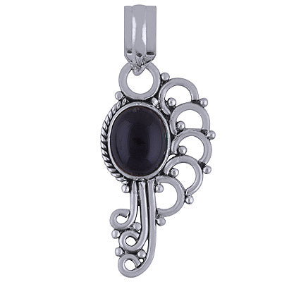Black Onyx 925 Sterling Silver Pendant - R101603-49