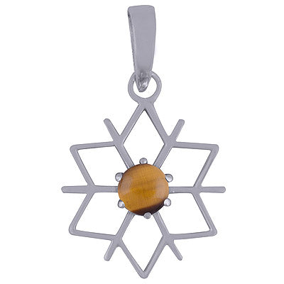 Tiger's Eye 925 Sterling Silver Pendant - R101620-32