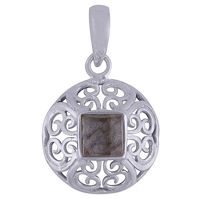 Labradorite 925 Sterling Silver Pendant - R101623-15