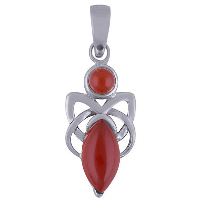 Carnelian 925 Sterling Silver Pendant - R101644-21