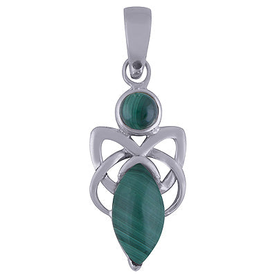 Malachite 925 Sterling Silver Pendant - R101644-38