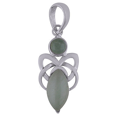 Prehnite 925 Sterling Silver Pendant - R101644-41
