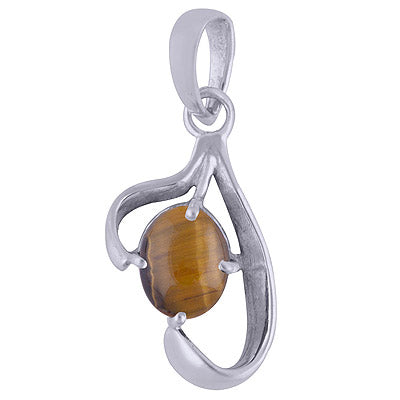 Tiger's Eye 925 Sterling Silver Pendant - R101645-32