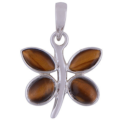 Tiger's Eye 925 Sterling Silver Pendant - R101646-30