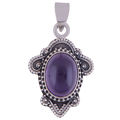 Amethyst 925 Sterling Silver Pendant - R101651-1