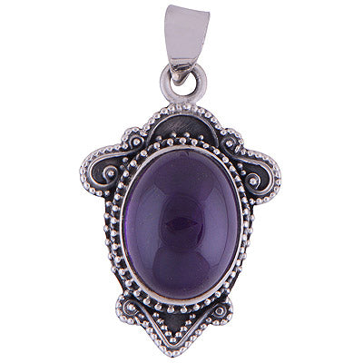Amethyst 925 Sterling Silver Pendant - R101651-9