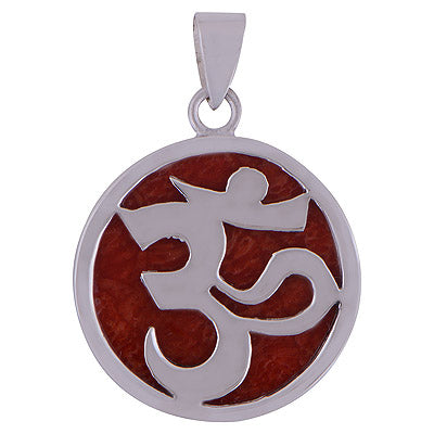 Coral 925 Sterling Silver Pendant - R101656-11
