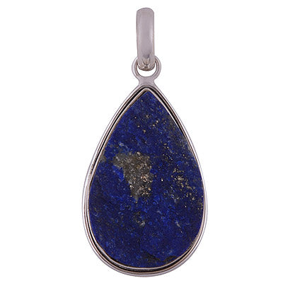 Lapis Druzy 925 Sterling Silver Pendant - R101715-12
