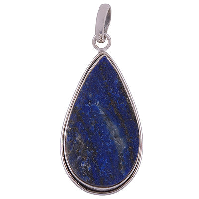 Lapis Druzy 925 Sterling Silver Pendant - R101715-18
