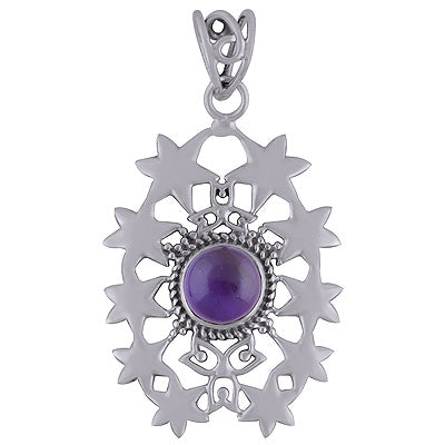 Amethyst 925 Sterling Silver Pendant - R101769-1