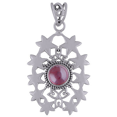 Garnet 925 Sterling Silver Pendant - R101769-2