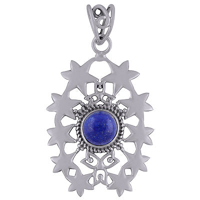 Lapis 925 Sterling Silver Pendant - R101769-5