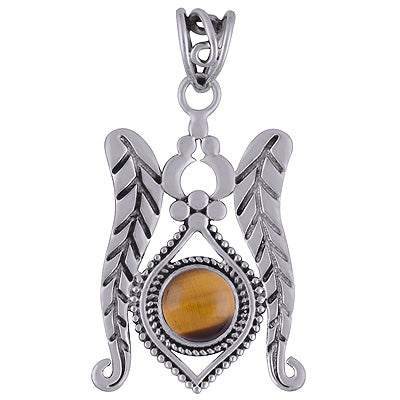 Tiger's Eye 925 Sterling Silver Pendant - R101773-8