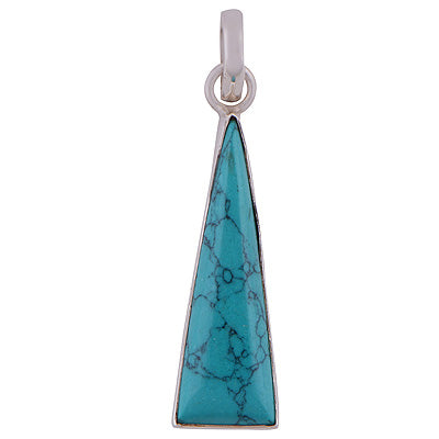 Turquoise 925 Sterling Silver Pendant - R101797-1