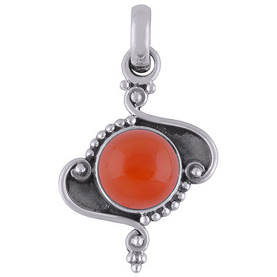 Carnelian 925 Sterling Silver Pendant - R101802-6