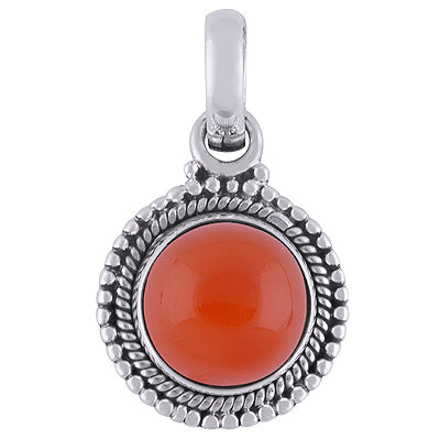Carnelian 925 Sterling Silver Pendant - R101806-6